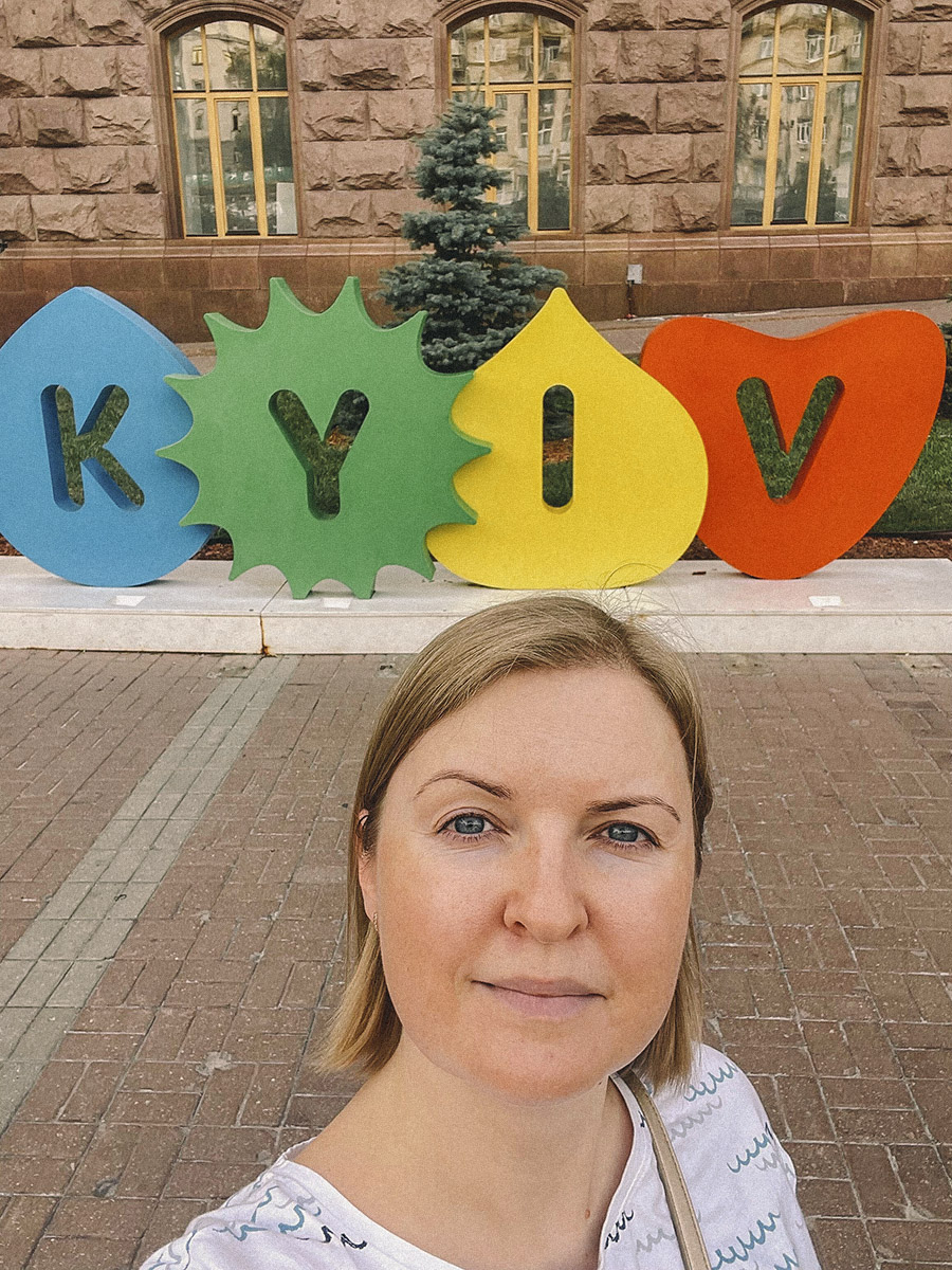 Iryna Horobtsova in Kyiv